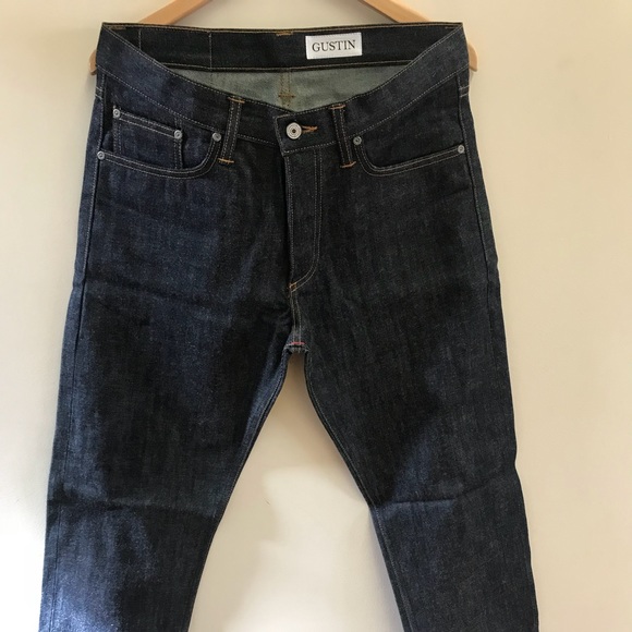 Other - Gustin #210 pure blue Straight Selvedge Jeans 33